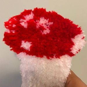 a mushroom rug coaster